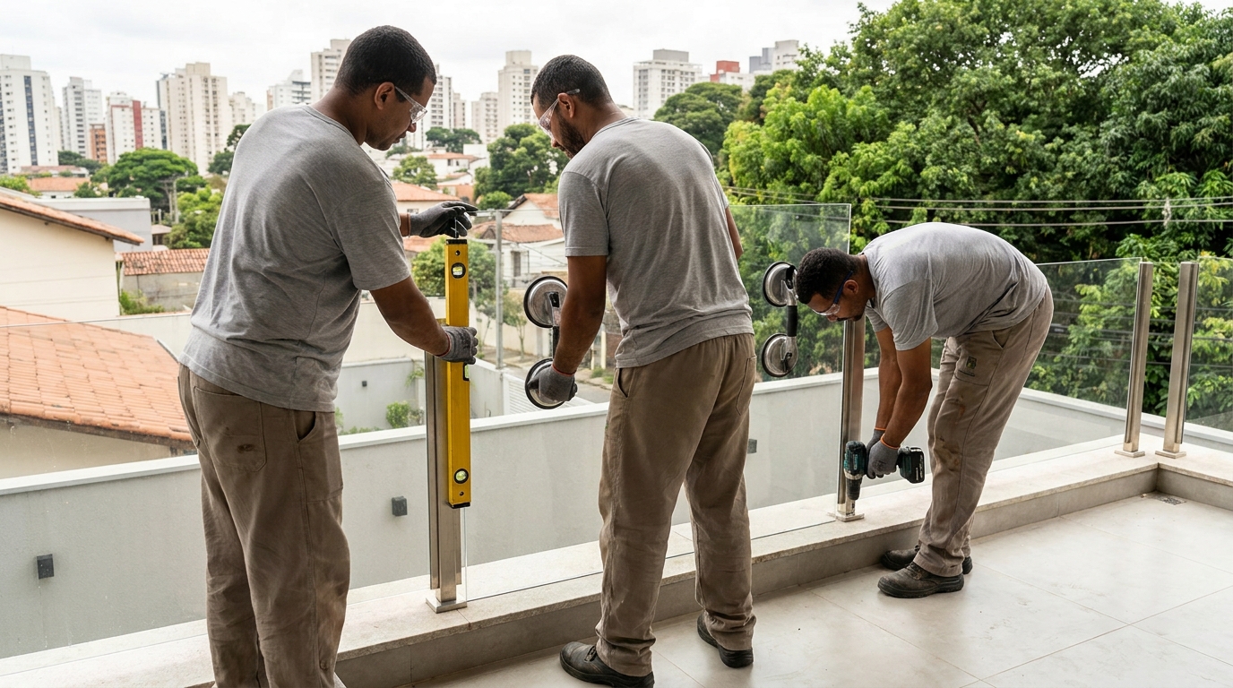 Vidro com fixação especial em Ipatinga‑MG